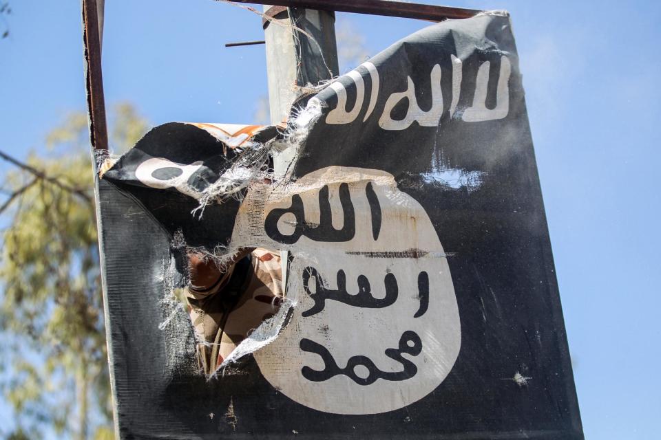 The Islamic State flag: AFP/Getty Images