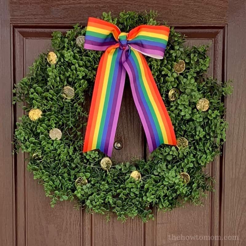 3) Easy St. Patrick's Day Wreath