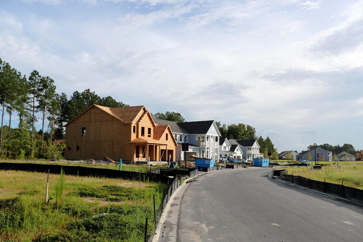 Homes are still being constructed on Loblolly Lane in the Heartwood development in Richmond Hill.