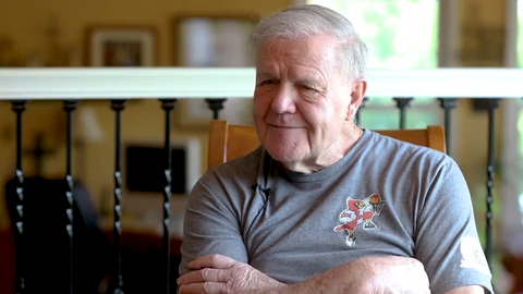 Former UofL basketball coach Denny Crum talks with Dominique Yates talks about his recent stroke, how rehab is going and what the support of the fans means to him.