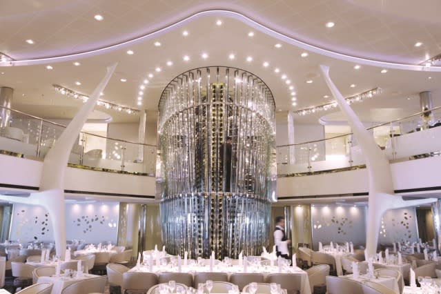 Celebrity Cruises wine tower