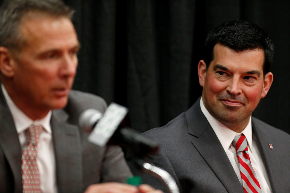 Ryan Day has hand plenty of success at Ohio State after taking over for Urban Meyer, but he hasn't won a title. (Kirk Irwin/Getty Images)