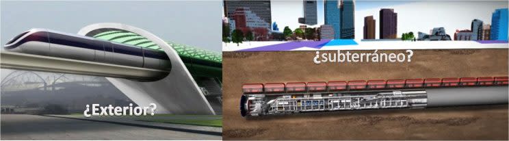 Hyperloop… ¿Exterior o subterráneo? ¿Tren o metro?