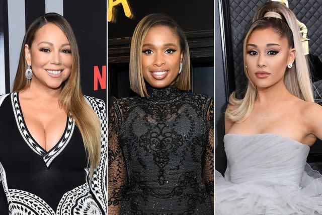 Jamie McCarthy/Getty Images ;  Kévin Mazur/Getty Images ;  Steve Granitz/WireImage Mariah Carey, Jennifer Hudson et Ariana Grande