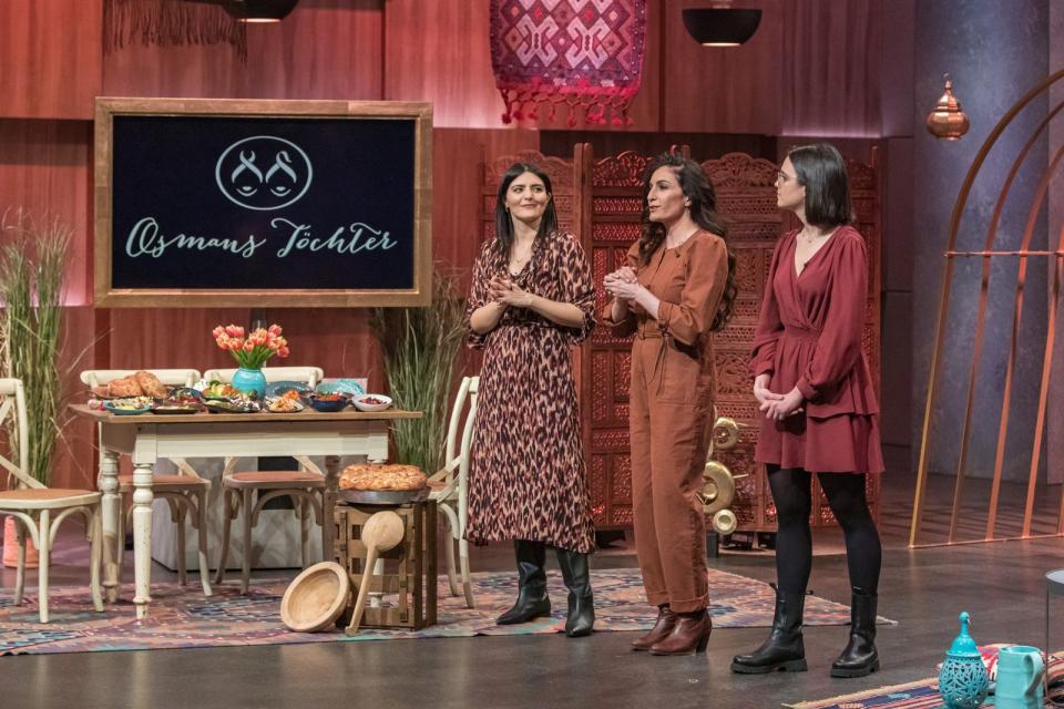 Yudum Korkut, Arzu Bulut und Constanza Hörrmann die drei Gründerinnen von Osmans Töchter stellen ihr Startup vor