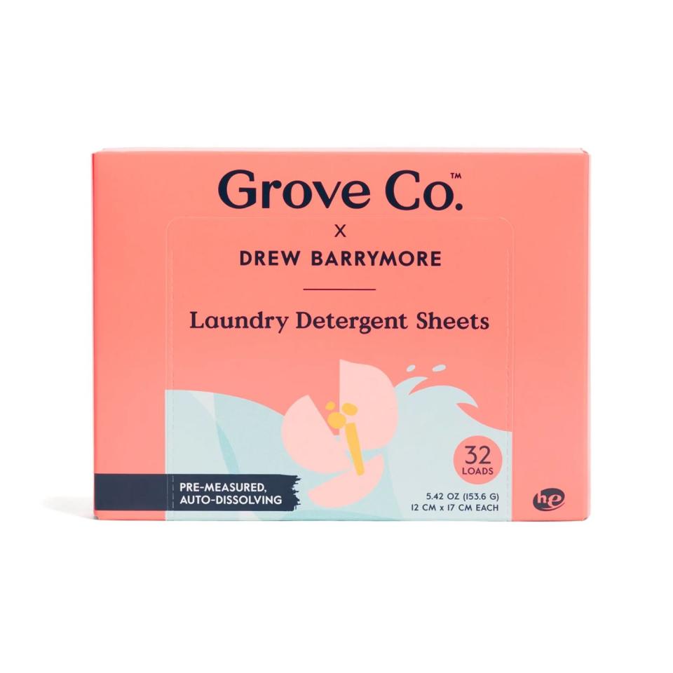 Grove Collaborative Power Clean Laundry Detergent Sheets - Fresh Horizons