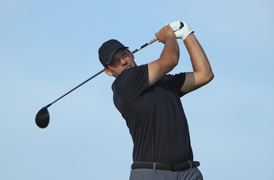 Former Dallas Cowboys quarterback Tony Romo reached the Web.com Tour’s first stage qualifier on Friday, taking the final spot at a pre-qualifier event. (Getty Images)
