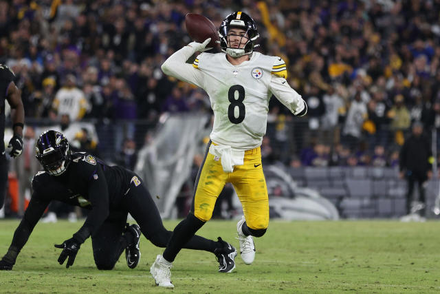 Steelers, Ravens both turn to backup QBs as Kenny Pickett, Tyler Huntley  exit with injuries - The Athletic