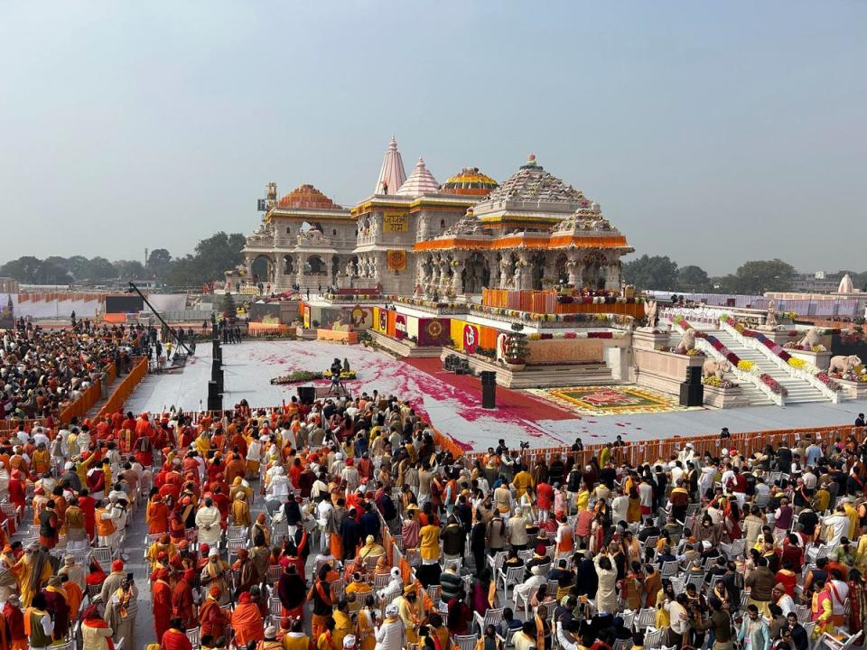 A general view of the controversial temple (AP)