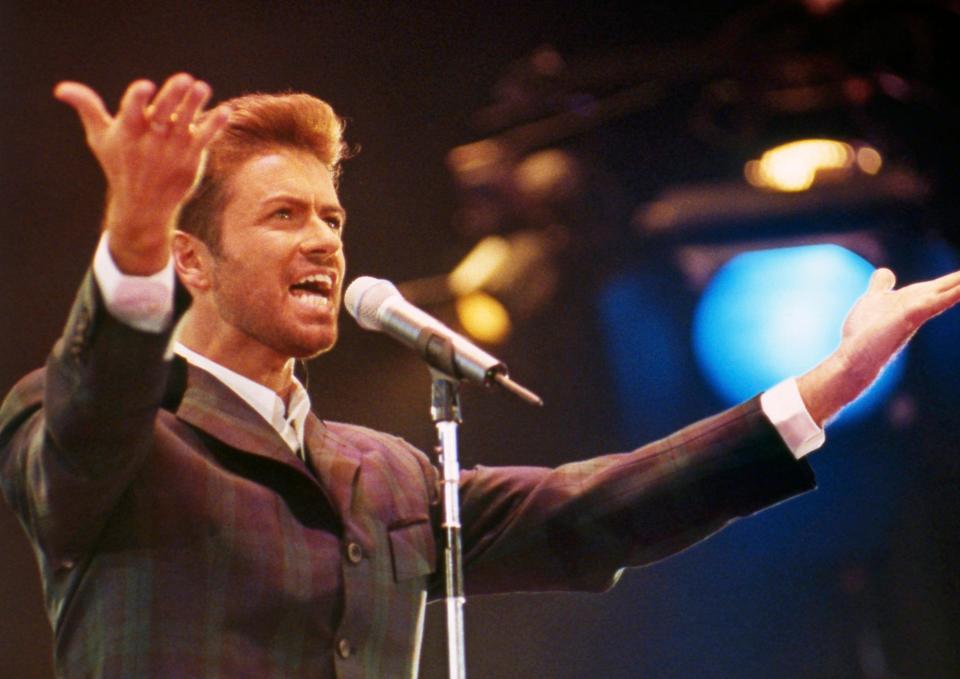 George Michael, seen here in 1993 performing to mark World AIDS Day, died in 2016, shortly before completing a documentary of his life.