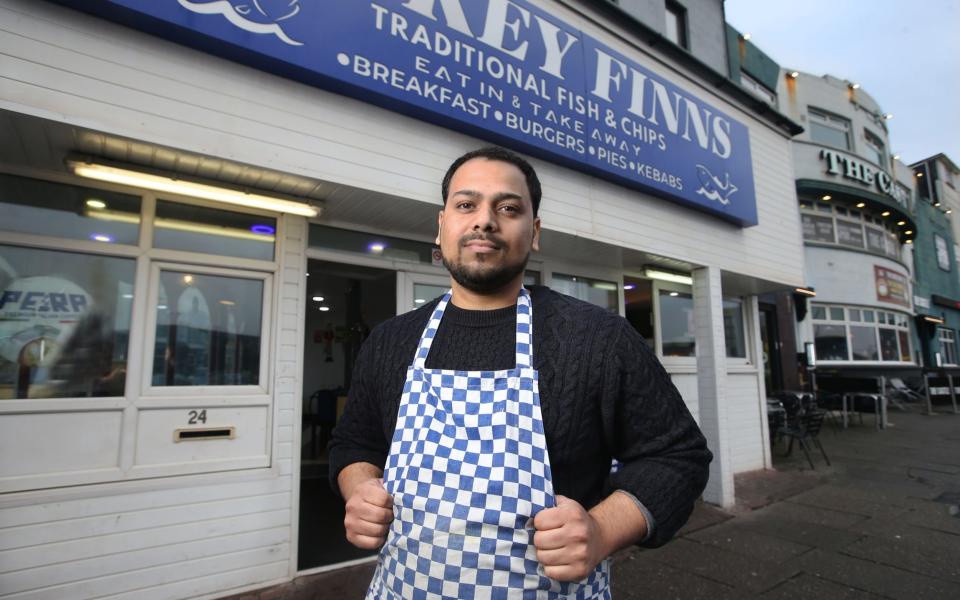 Weekend-trippers expand the demand for takeaways, particularly fish and chips, in Blackpool