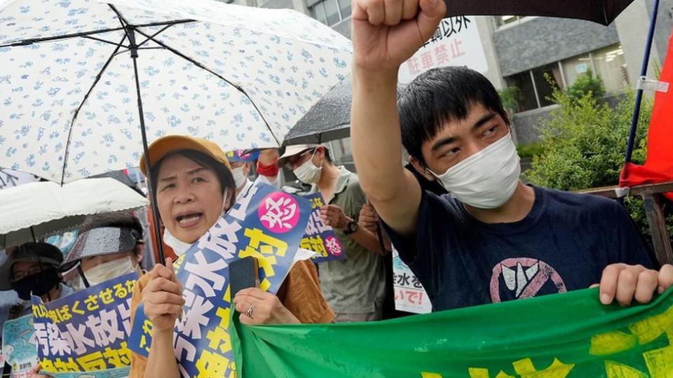 日本示威者