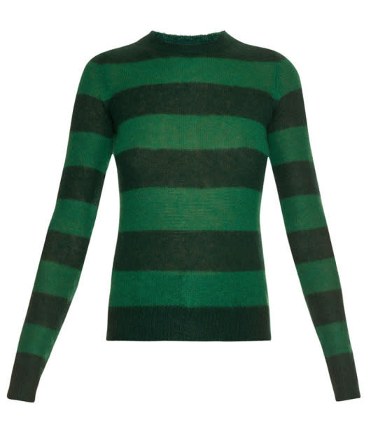 Isabel Marant Étoile Gresham Striped Mohair-Blend Sweater, $270, matchesfashion.com