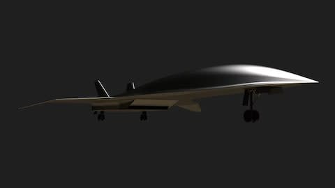 Hermeus' sleek hypersonic jet design - Credit: hermeus