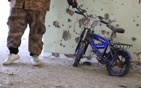 GNA forces inspect damage in Tripoli - Credit: Photo by Enes Canli/Anadolu Agency via Getty Images