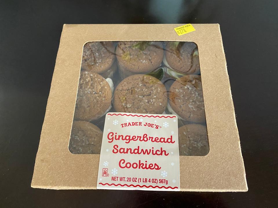 Trader Joe's gingerbread sandwich cookies