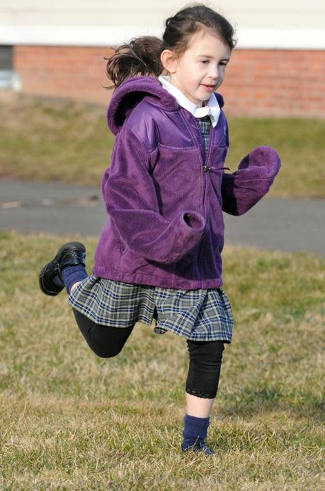 St. Bernadette's School in New Haven will swap the girl's uniform of plaid skirts for khaki pants. Photo courtesy of Mara Lavitt/New Haven Register