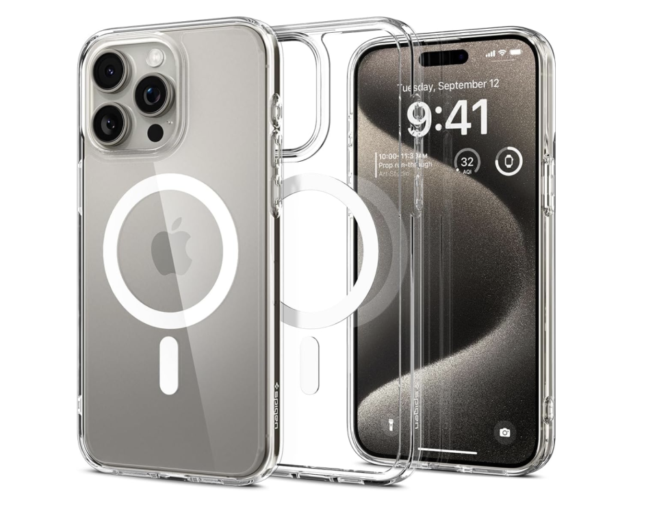 Spigen Compatible for iPhone 15 Pro Max Case Ultra Hybrid Mag Fit - White. (PHOTO: Amazon)