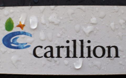 Carillion sign - Credit: Yui Mok/PA