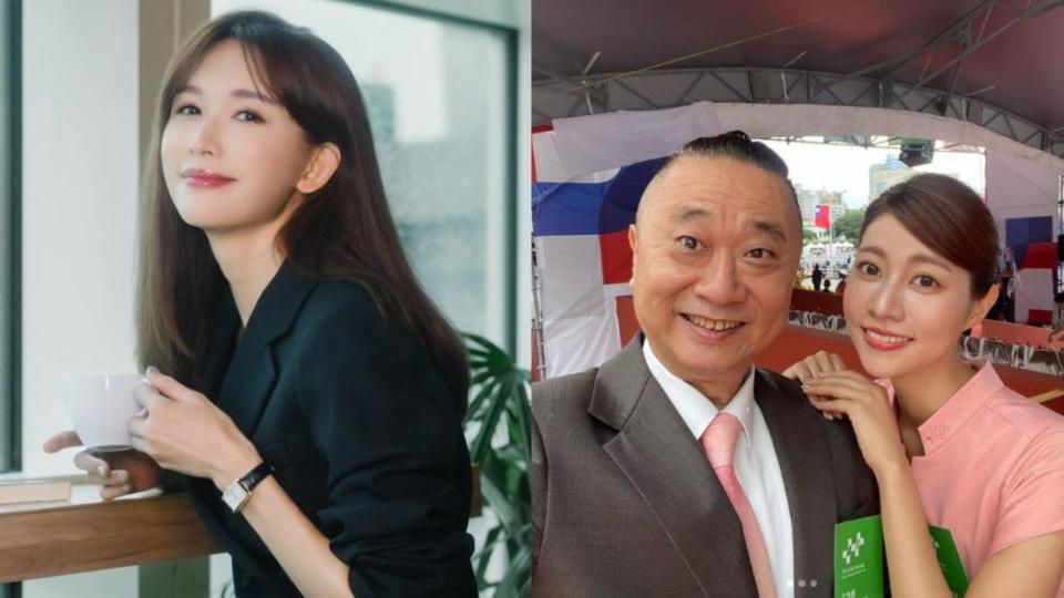 林志玲目前還沒祝賀台灣生日，邰智源和阿部瑪麗亞則在總統府前欣賞表演。（圖／翻攝自林志玲、邰智源IG）