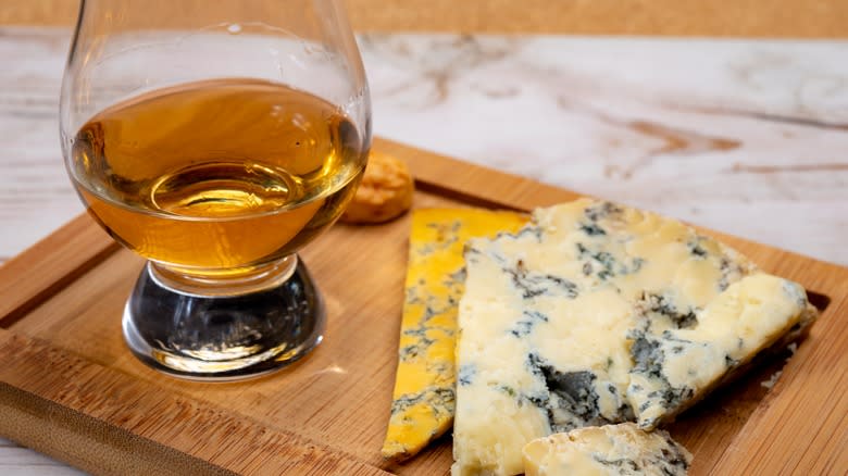 bourbon and blue cheese