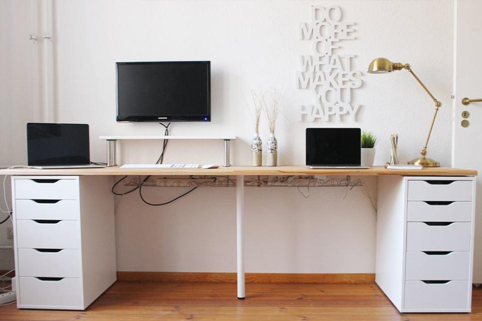 After: Two-Seater Office Desk