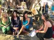 <p>Having an amazing time doing interviews on the #wrecked barge! — @allymaki </p>