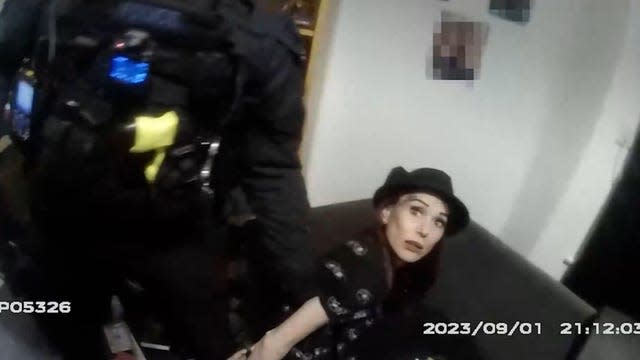 Bodycam footage of Debbie Pereira’s arrest