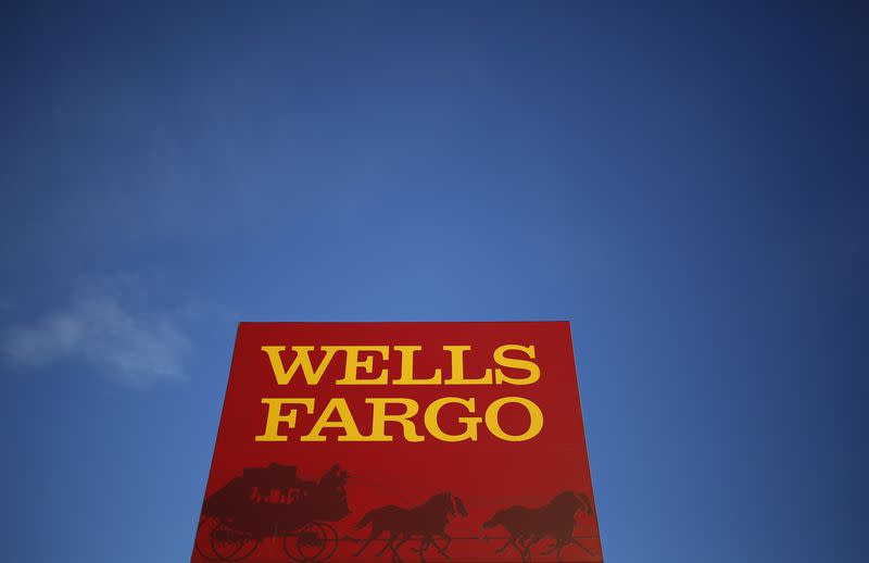 A Wells Fargo branch is seen in the Chicago suburb of Evanston, Illinois, U.S. on February 10, 2015. REUTERS/Jim Young/File Photo