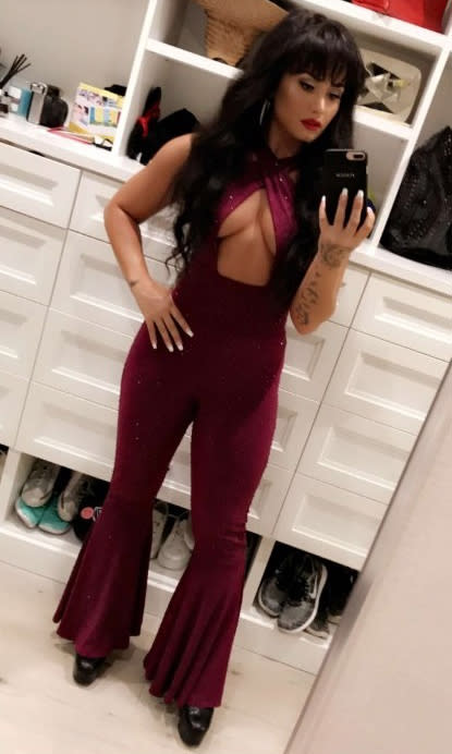 Kim Kardashian West's Selena Quintanilla Halloween Costume is a