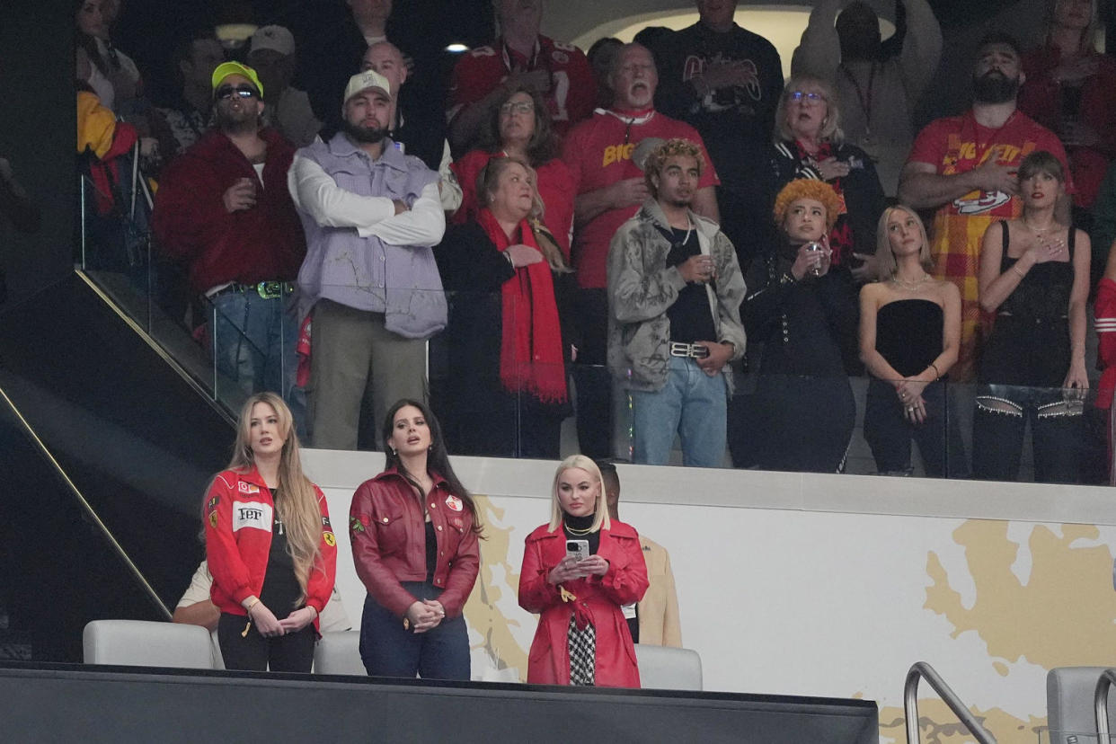 Celebrities at the Super Bowl (Timothy A. Clary / AFP - Getty Images)