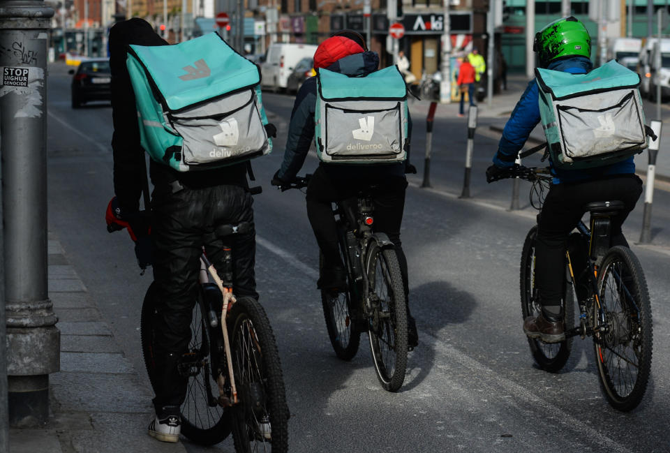 Rumours of an IPO by Deliveroo have been circulating since September. Photo: Getty Images