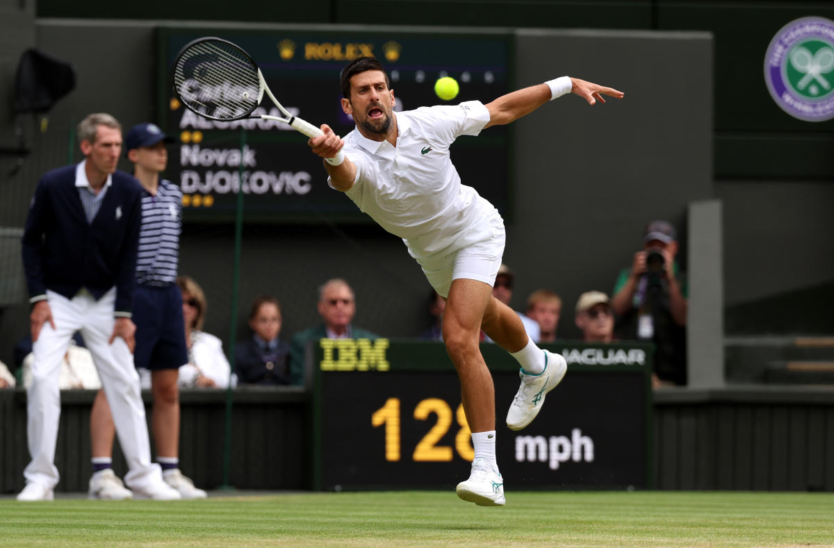 男子決勝、カルロス・アルカラス対ノバク・ジョコビッチ