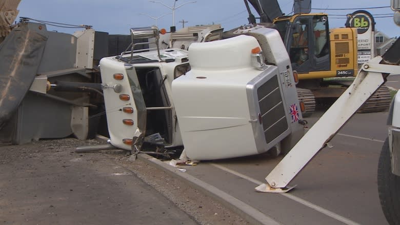 Dump truck rollover cause determined, says police