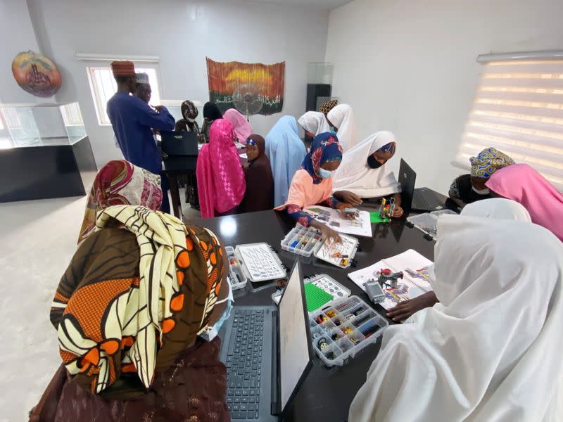 Teenage girls in northern Nigeria "open their minds" with robotics