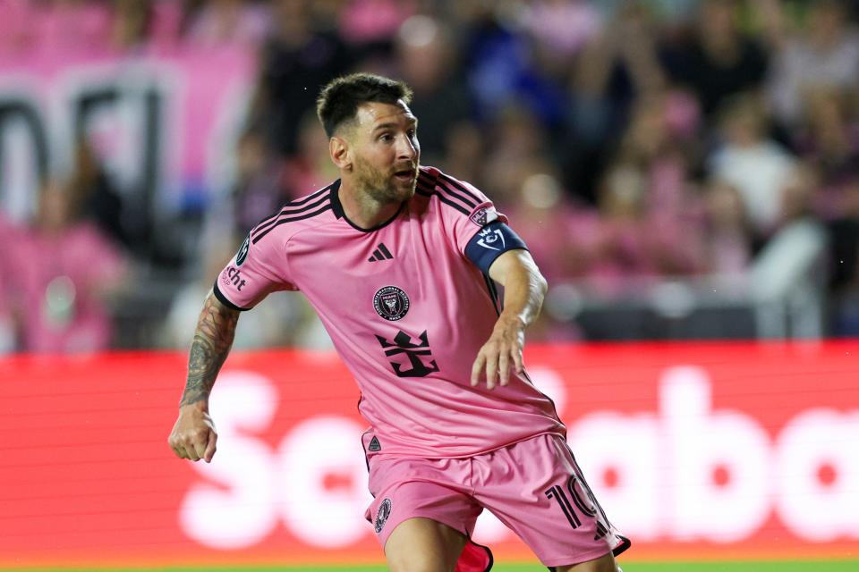 Lionel Messi in action during Wednesday night's game.