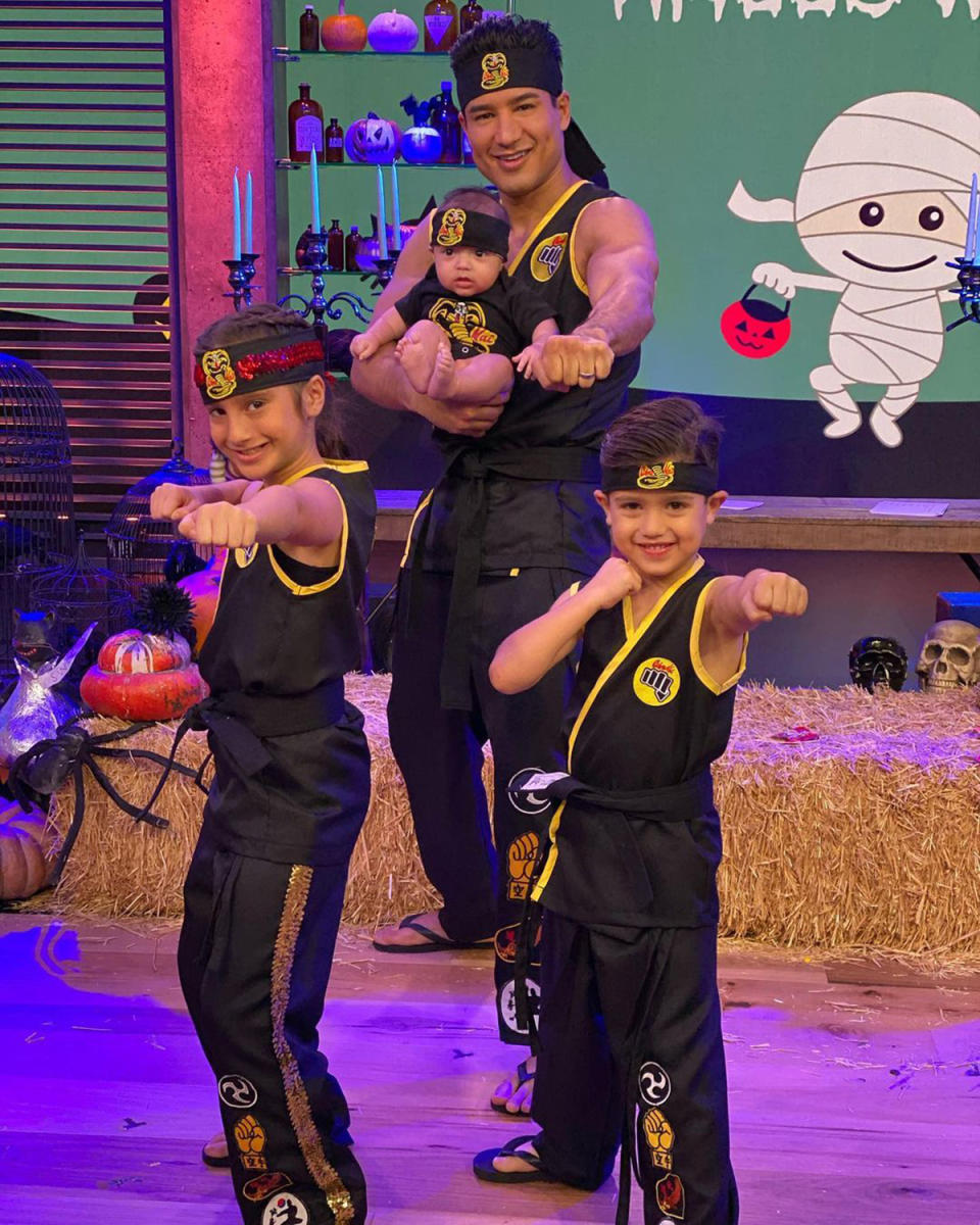 Mario Lopez's Cobra Kai Costume