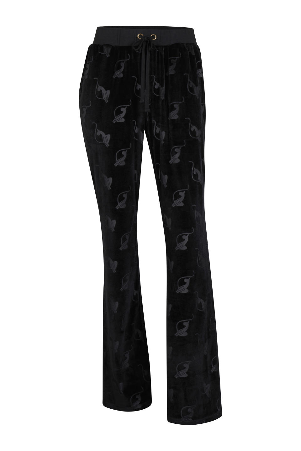 This photo shows the Aubrey velour track pant from Baby Phat. The brand is back with new collections from founder Kimora Lee Simmons. Y2K nostalgia is a good option for holiday gifts. (Baby Phat via AP)