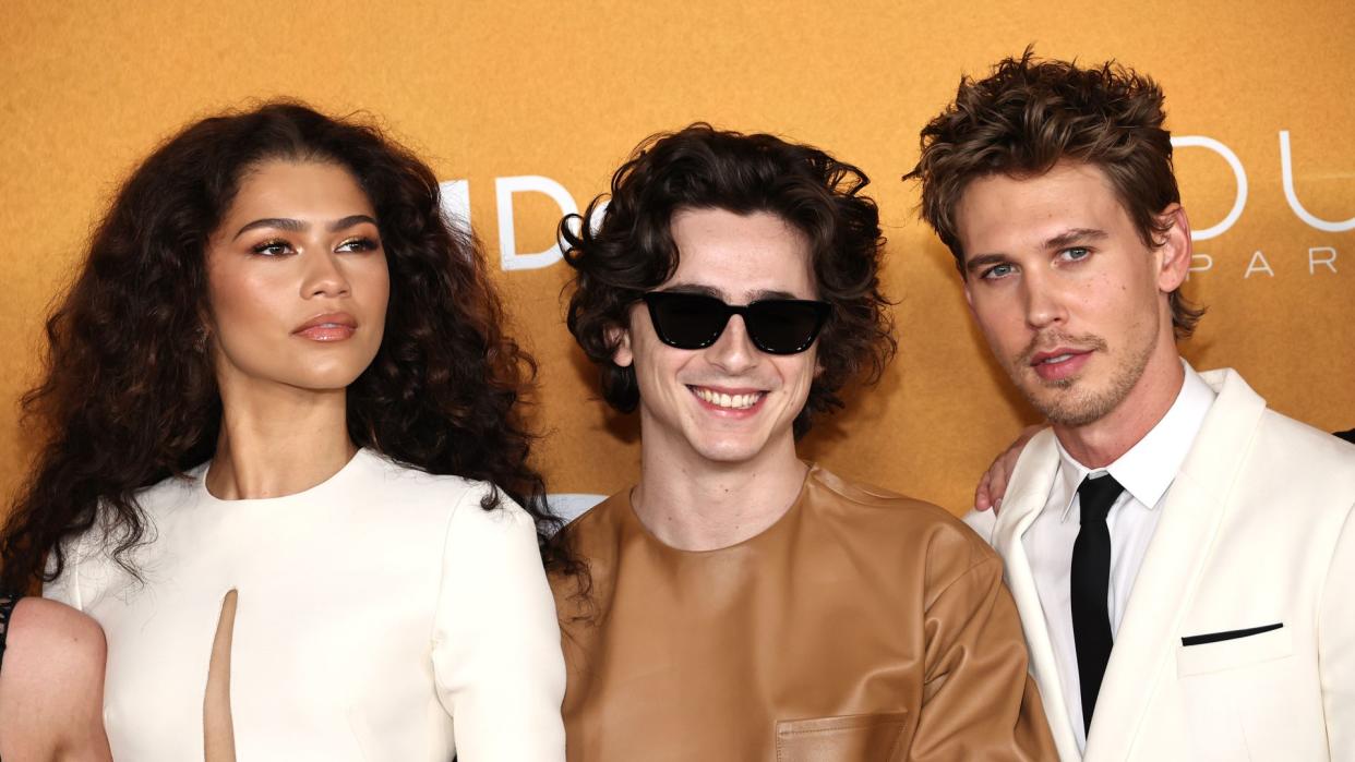 Zendaya, Timothée Chalamet and Austin Butler attend the 