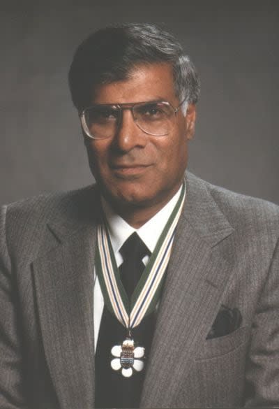 Dr Gurdev Singh Gill, Canada's first South Asian doctor, received the inaugural Order of British Columbia alongside Bryan Adams in 1990.