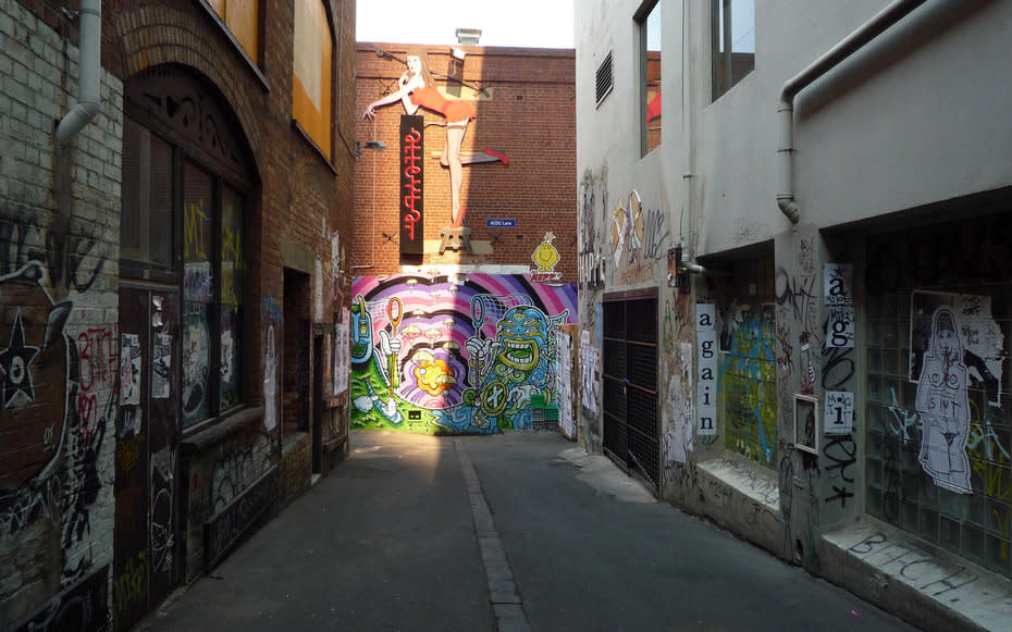 ACDC Lane in Melbourne