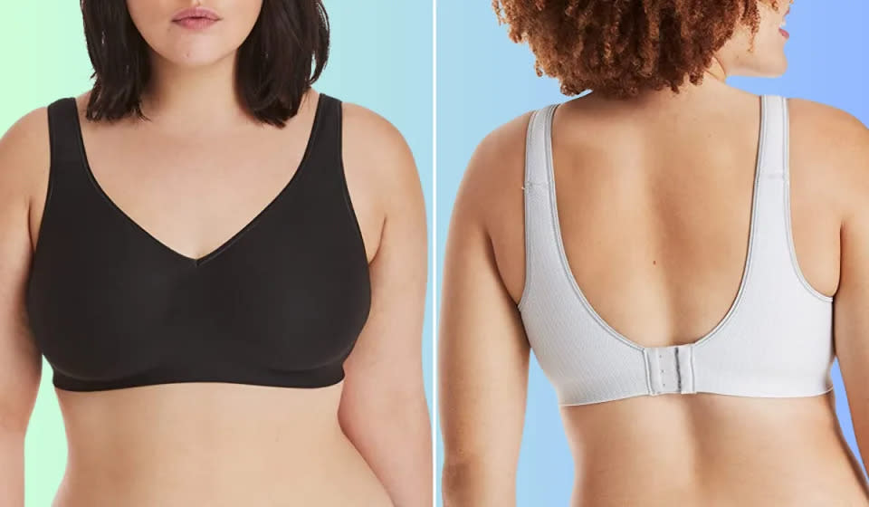 El sujetador fresco y sin aros de Hanes está disponible en cinco tonos neutros y cuenta con un diseño suave que se camufla debajo de la ropa. (Foto: Amazon)