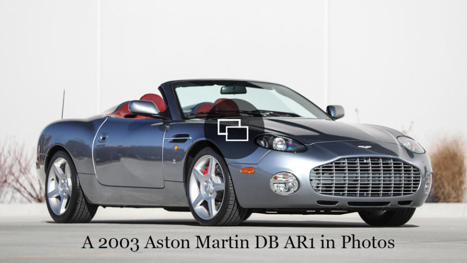 A 2003 Aston Martin DB AR1.