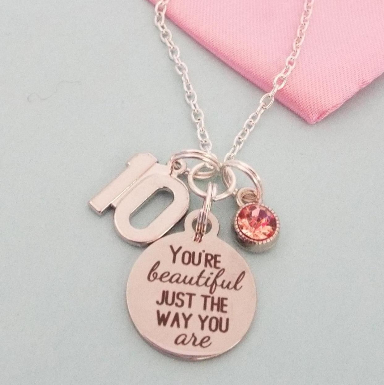 10th Birthday Pendant Necklace