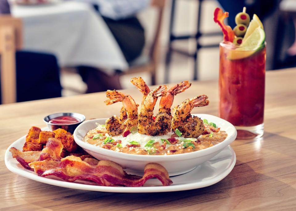 Mother's Day brunch at Bonefish features shrimp & grits.
