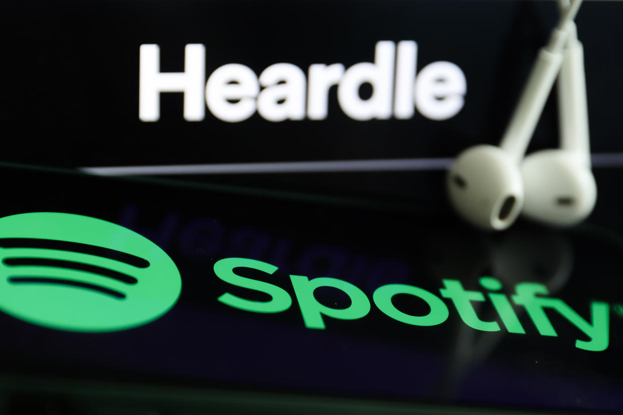 spotify-x-heardle.jpg Spotify And Heardle Photo Illustrations - Credit: Jakub Porzycki/NurPhoto/Getty Images