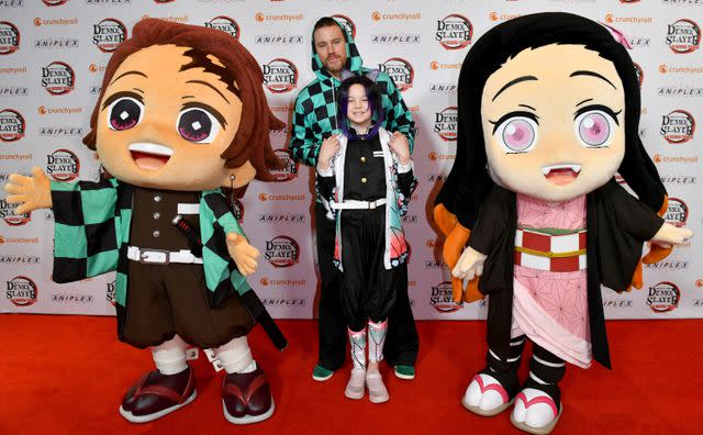 <p>Craig Barritt/Getty</p> Channing Tatum and daughter Everly at the premiere of 'Demon Slayer: Kimetsu No Yaiba - To The Hashira Training' in New York City in February 2024