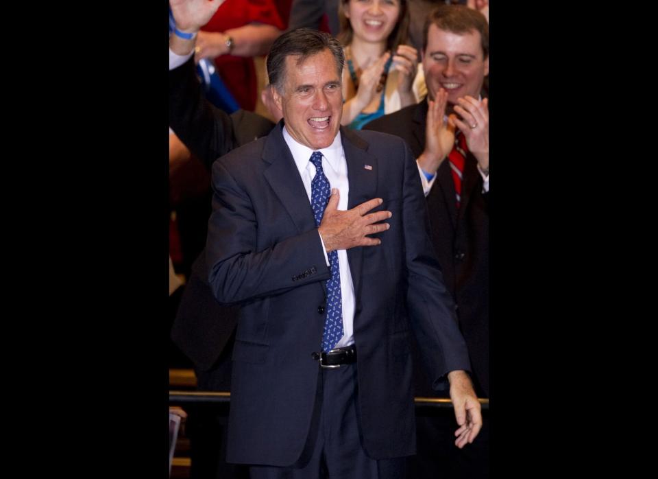 After a rocky road in the South, Mitt Romney came back with a pair of impressive primary victories. The former Massachusetts governor overwhelmingly won Puerto Rico primary with more than 80 percent of the vote. Romney is a firm supporter of statehood, while Rick Santorum, his chief GOP rival, controversially suggested English should be the main language in the U.S. territory.    Romney's big Caribbean win came despite the fact that he shortened his Puerto Rico visit to focus on campaigning in Illinois, a critical primary state. <a href="http://www.huffingtonpost.com/2012/03/20/mitt-romney-illinois-primary-results-2012_n_1366097.html" target="_hplink">Romney emerged victorious in Illinois</a>, picking up at least 41 delegates. Leading in the delegate count, Romney looks to be on track to clinch his party's nomination. 