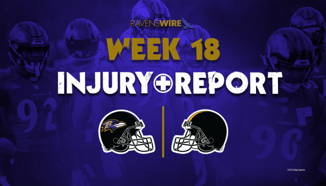 Ravens release first injury report for Week 18 matchup vs. Steelers