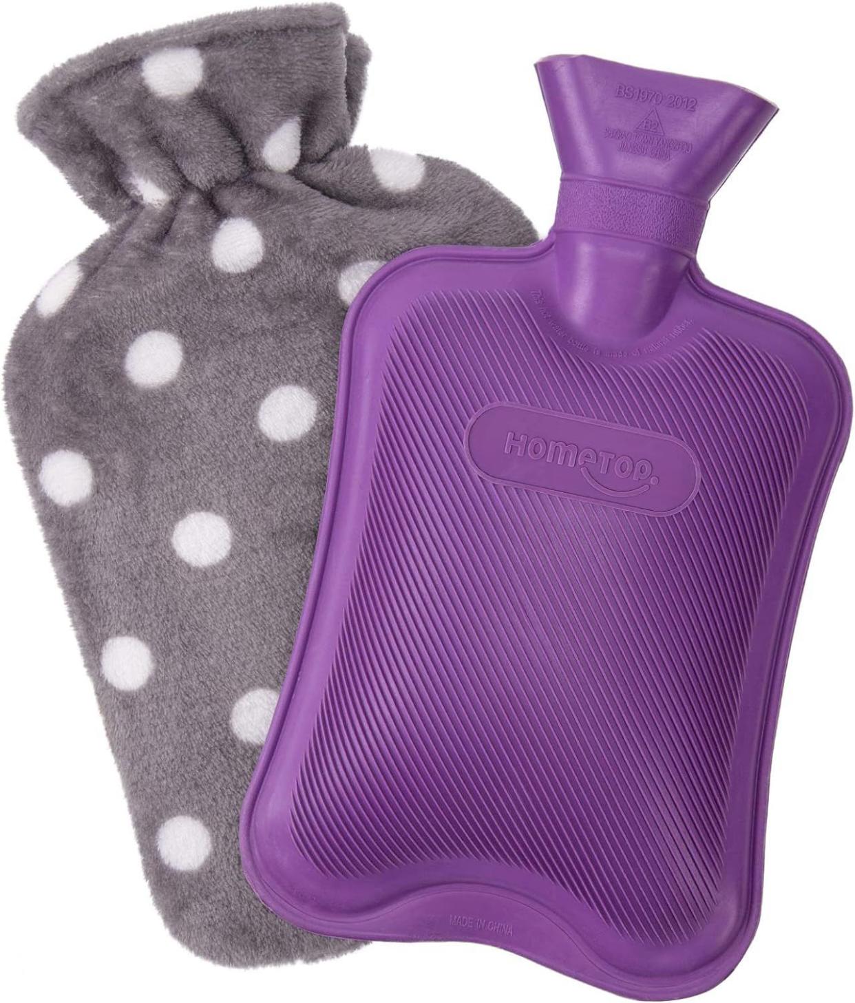 HomeTop Premium Classic Rubber Hot or Cold Water Bottle